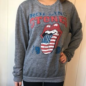 Rolling Stones Long Sleeve Fleece Shirt